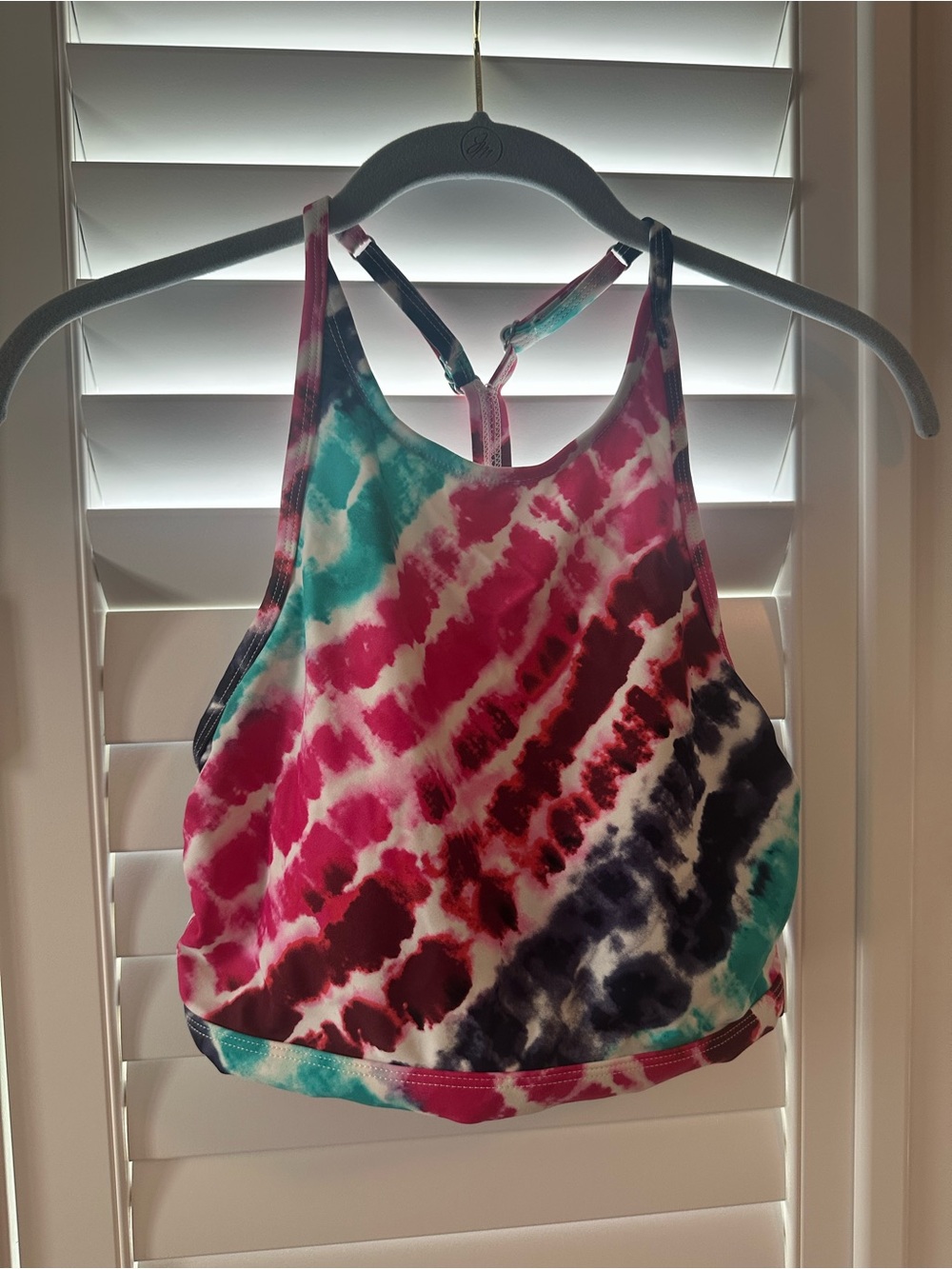 Eco Beach Bikini Swim Top Long Line Womens S